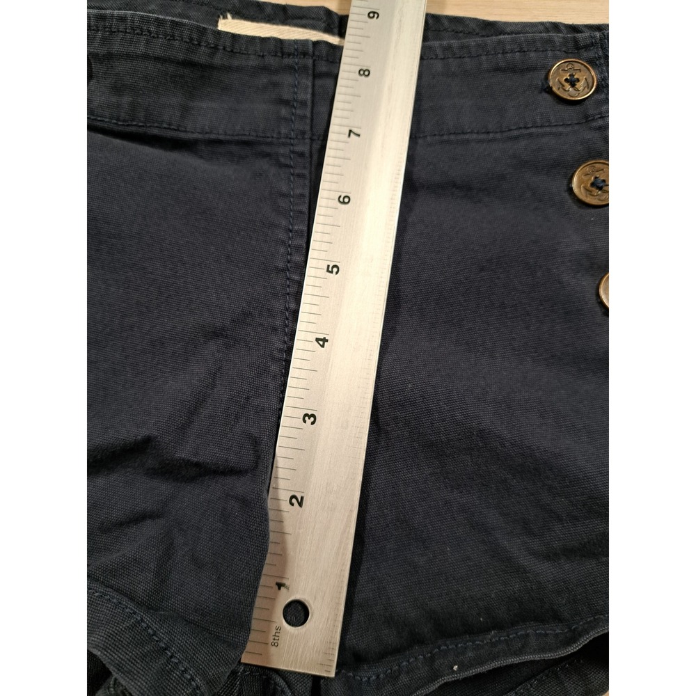 Sound & Matter Navy Blue Sailor Shorts Anchor Buttons Nautical Size 5 - Picture 8 of 10